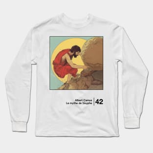 Le Mythe de Sisyphe - Minimal Style Graphic Artwork Long Sleeve T-Shirt